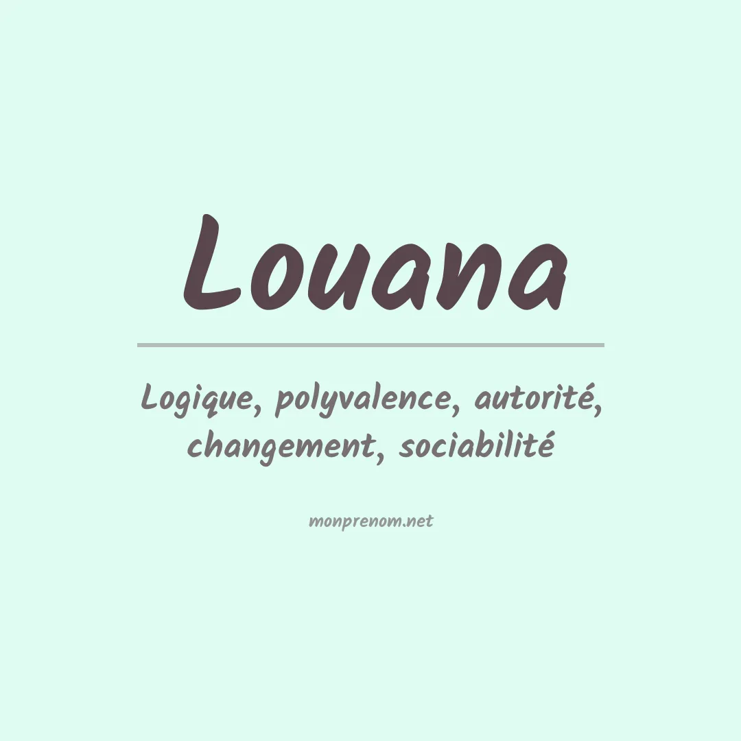 Prénom Louana
