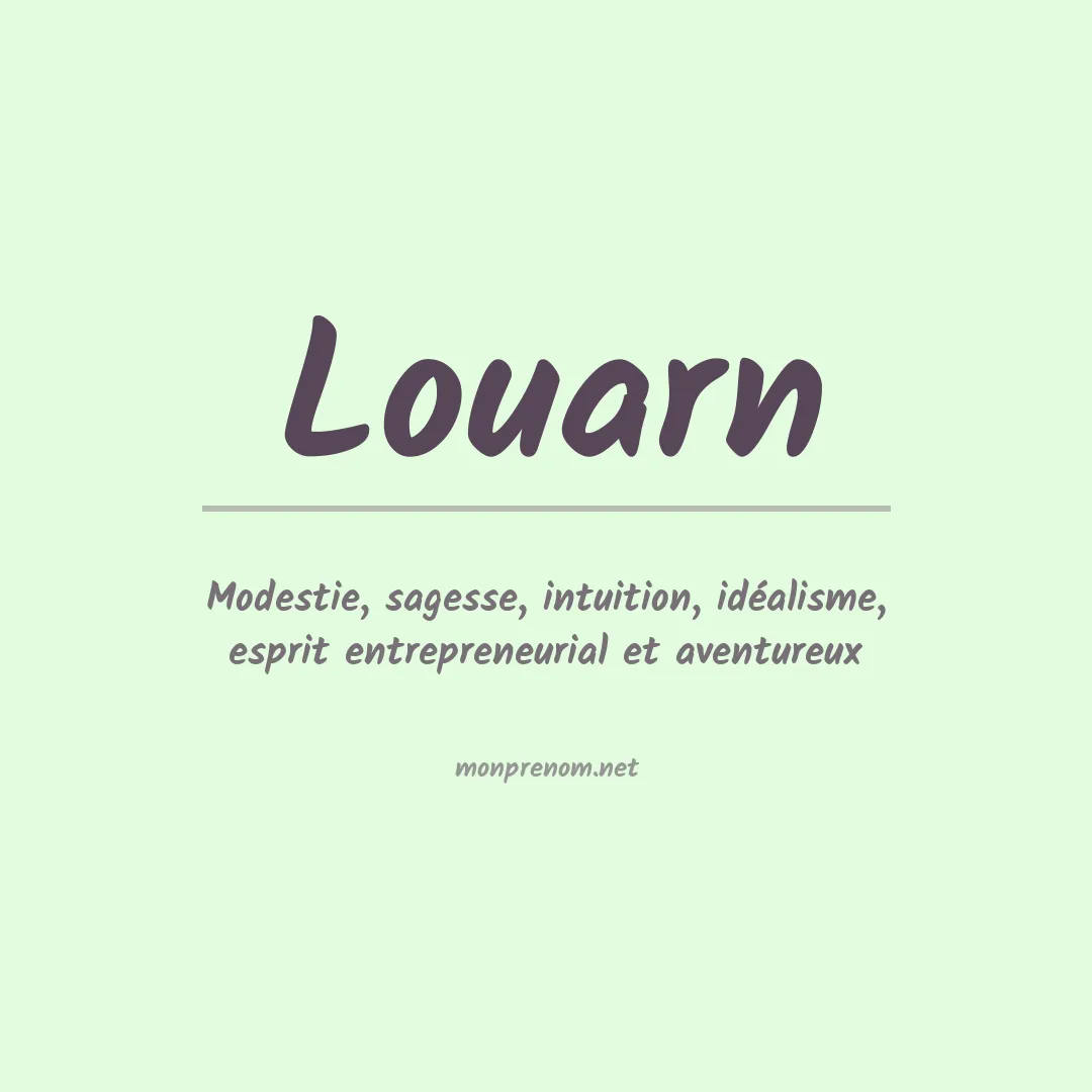 Signification du prénom Louarn