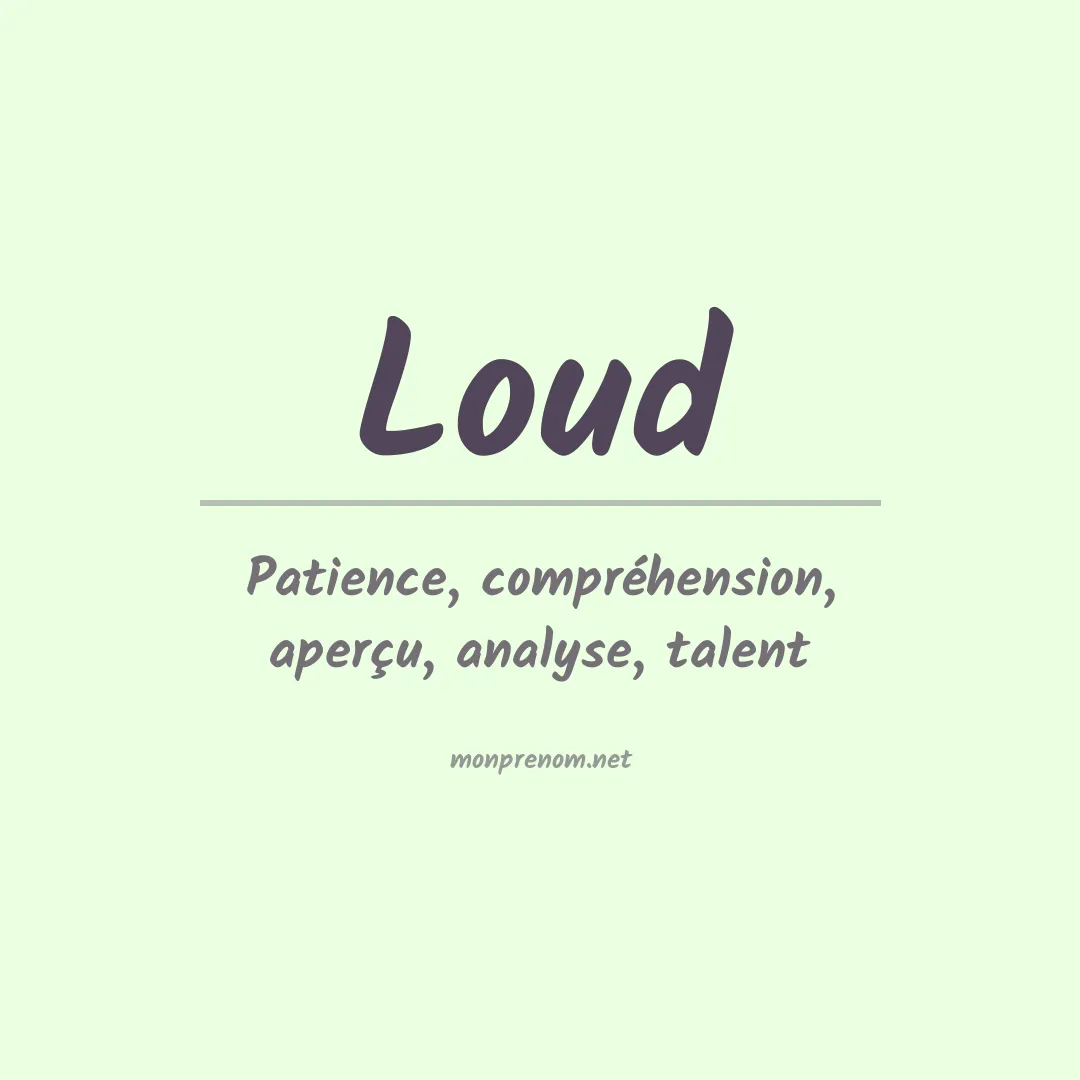 Prénom Loud