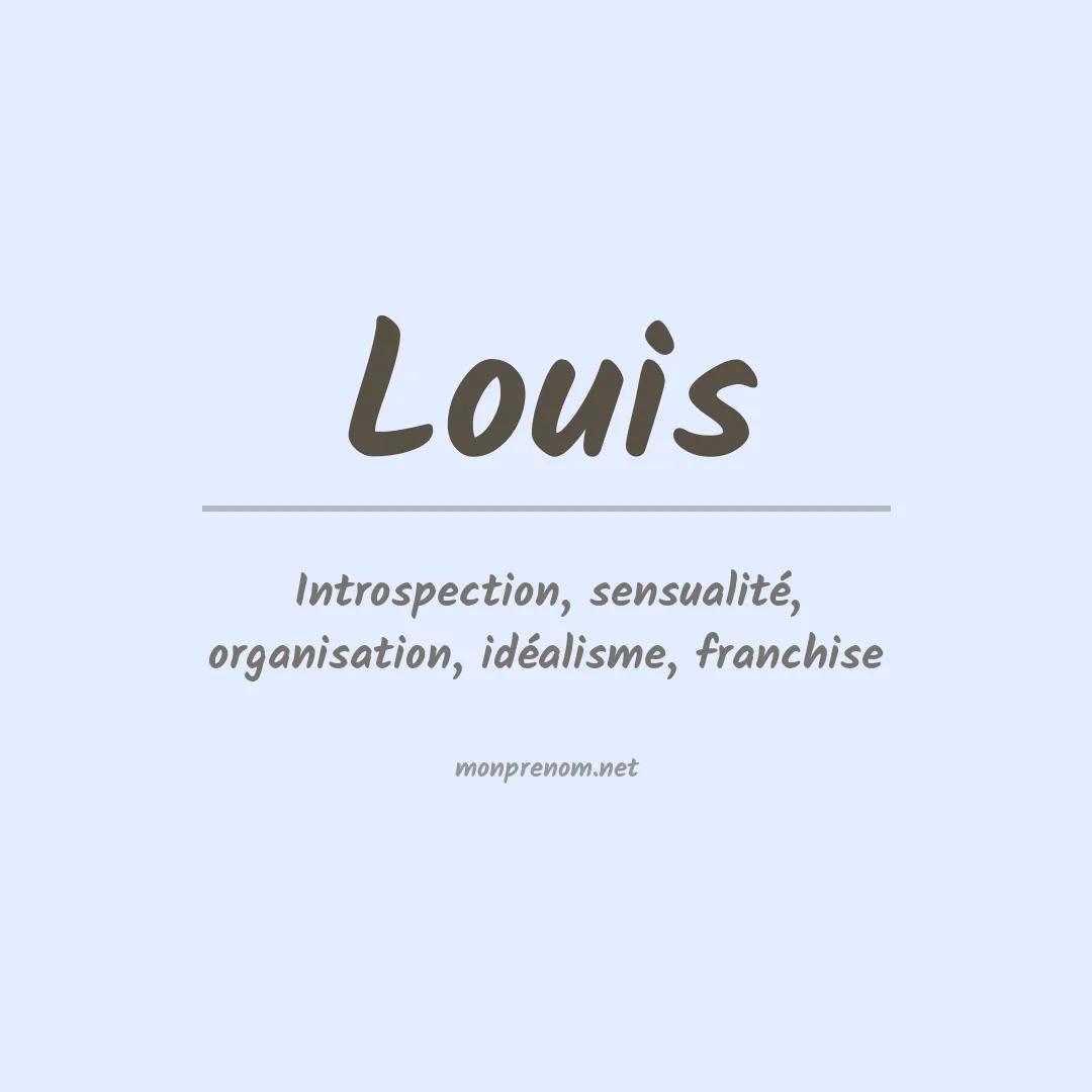 Prénom Louis