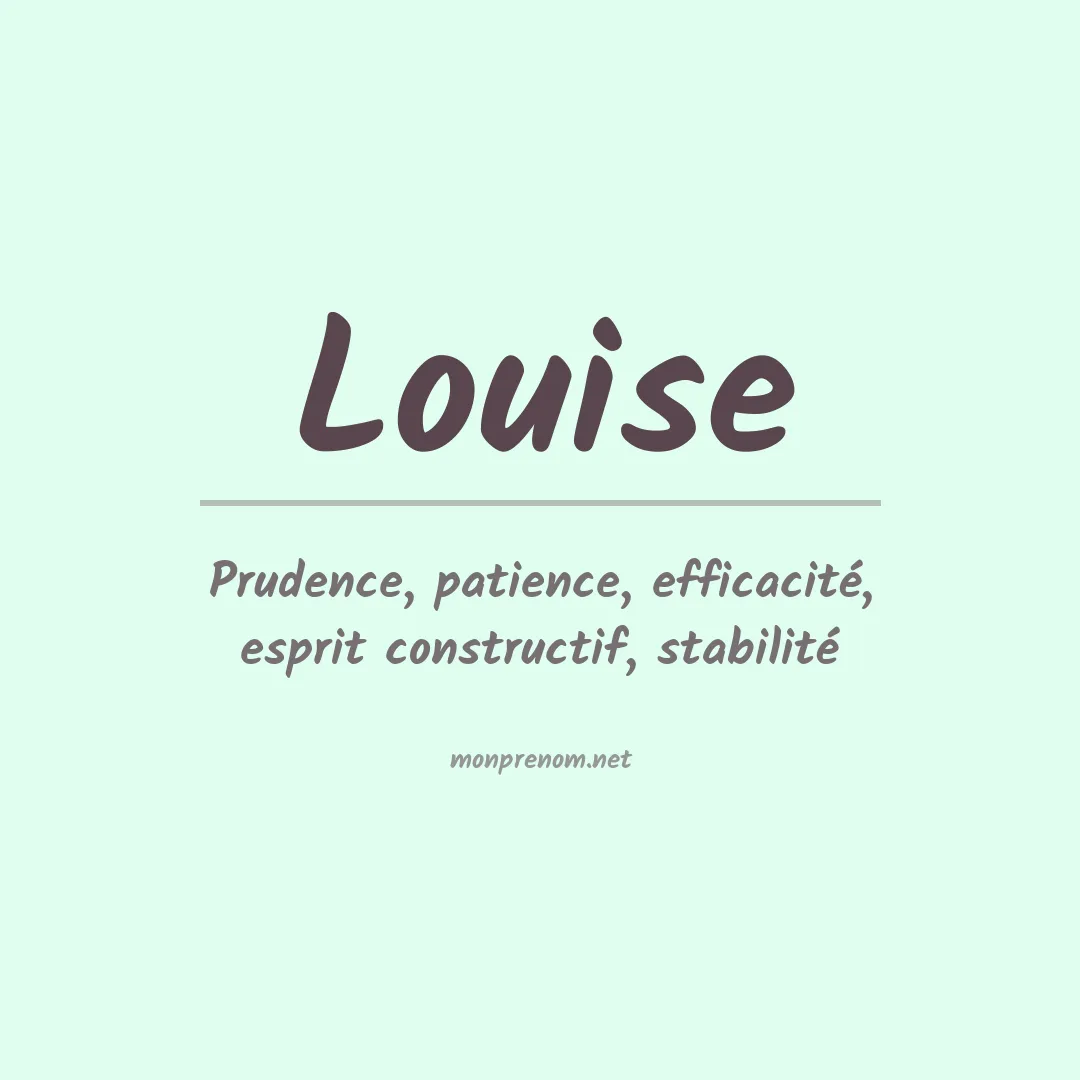 Prénom Louise