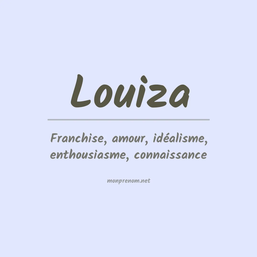 Prénom Louiza