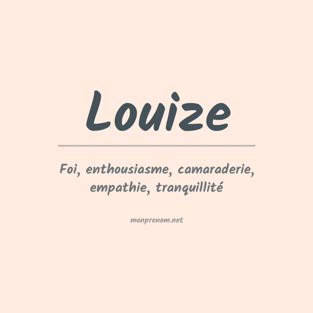 Prénom Louize