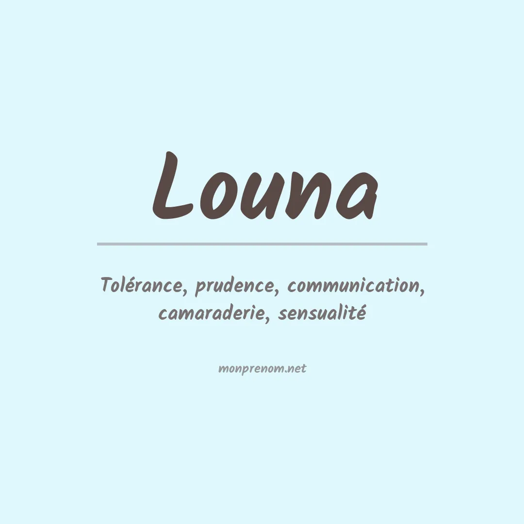 Prénom Louna