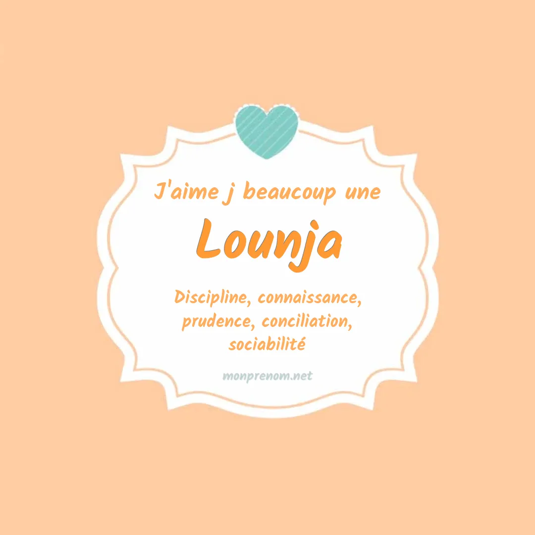 J'aime beaucoup Lounja