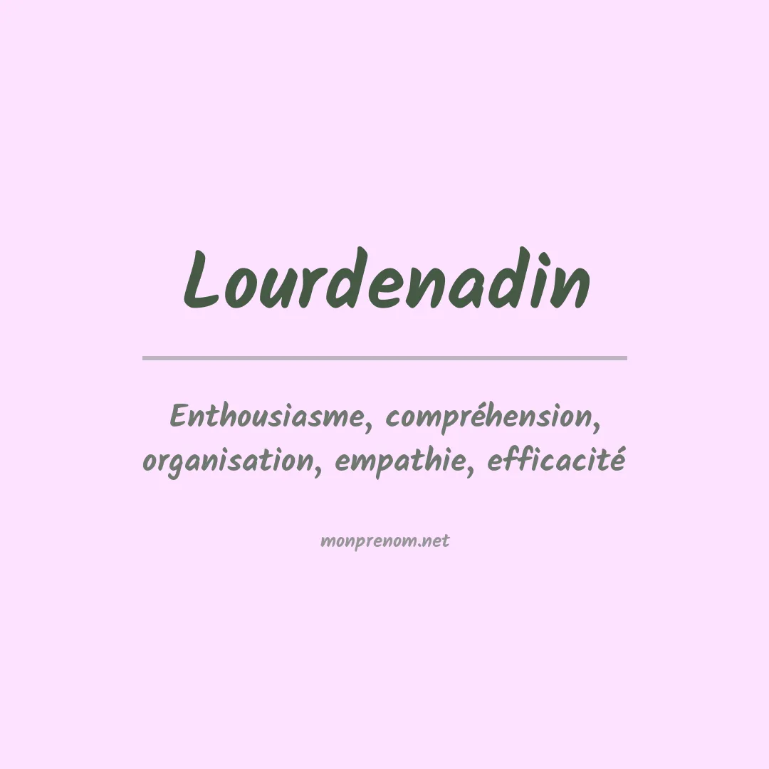 Prénom Lourdenadin