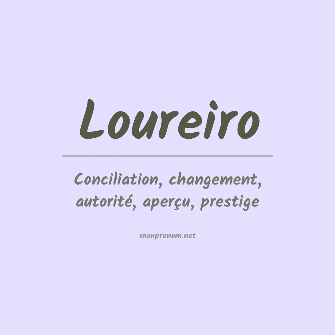 Prénom Loureiro