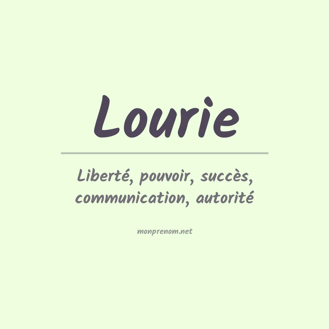 Prénom Lourie
