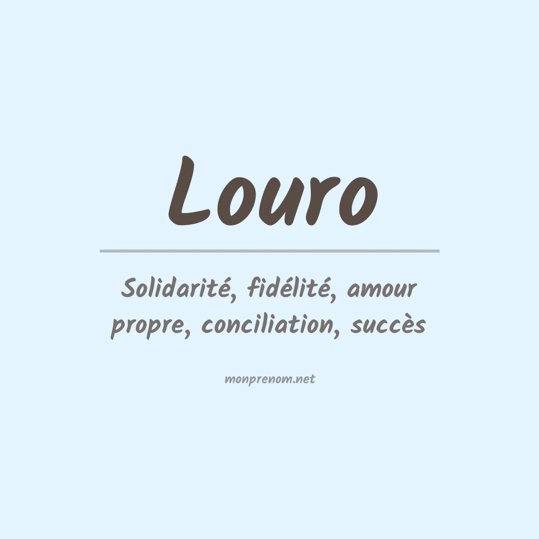 Prénom Louro