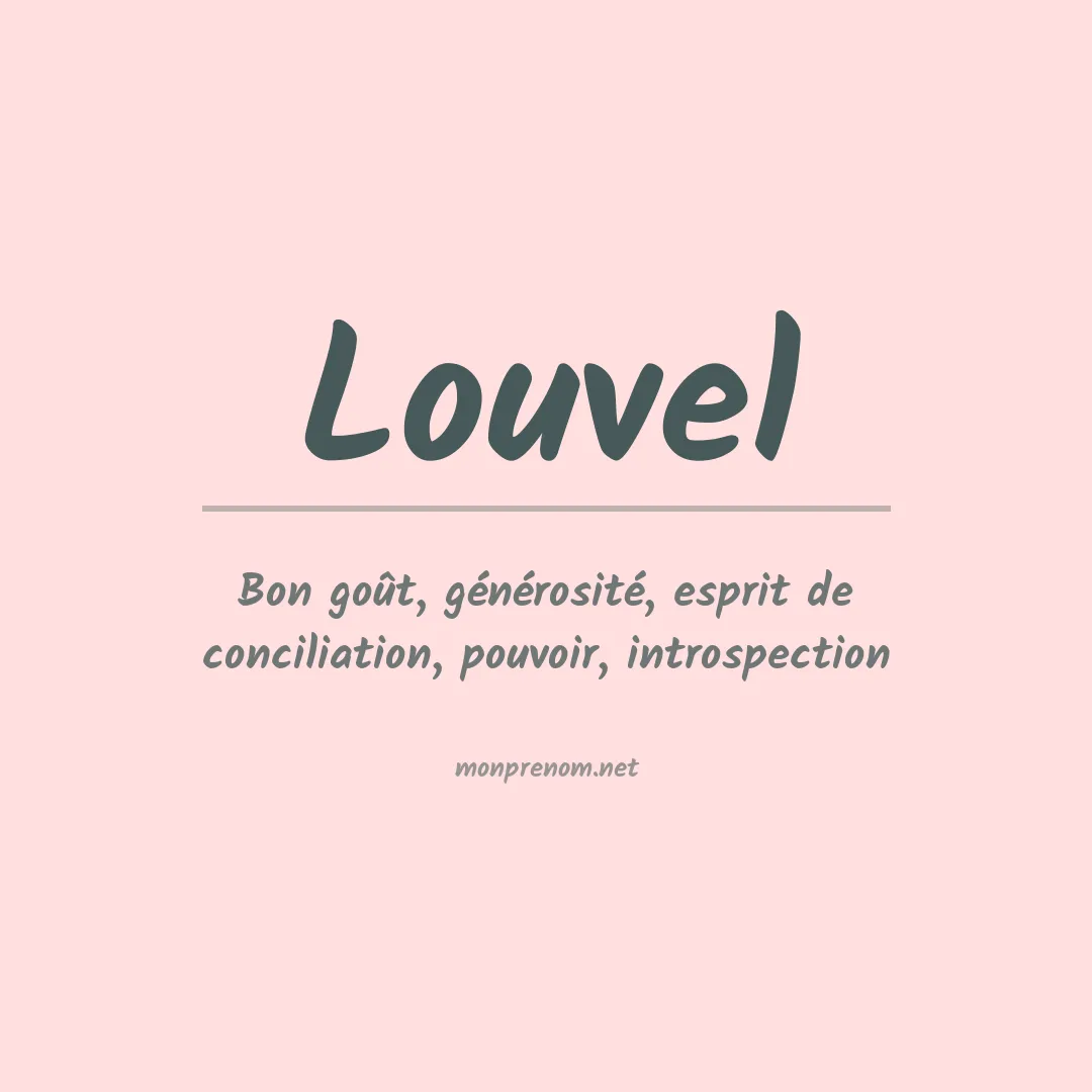 Prénom Louvel