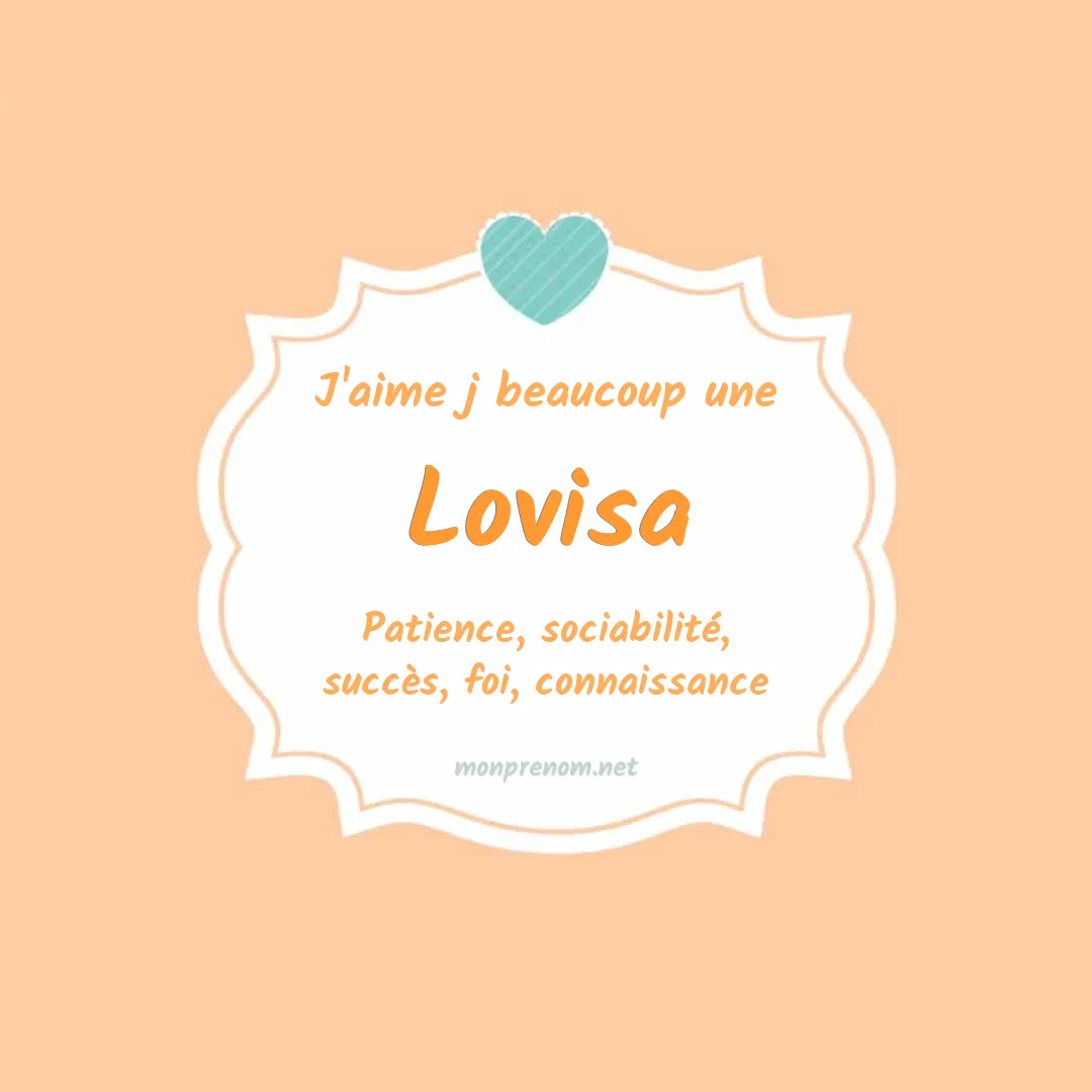 J'aime beaucoup Lovisa