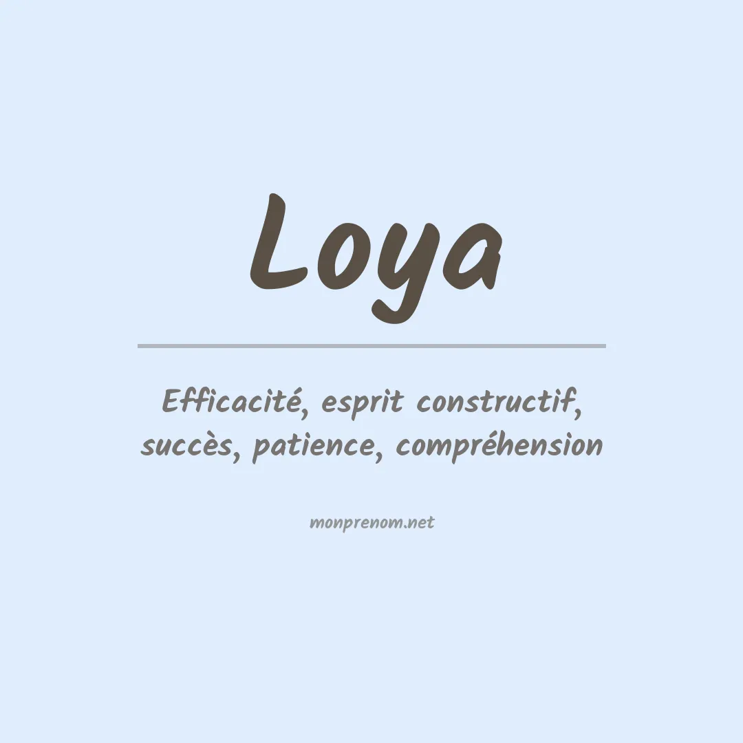 Prénom Loya