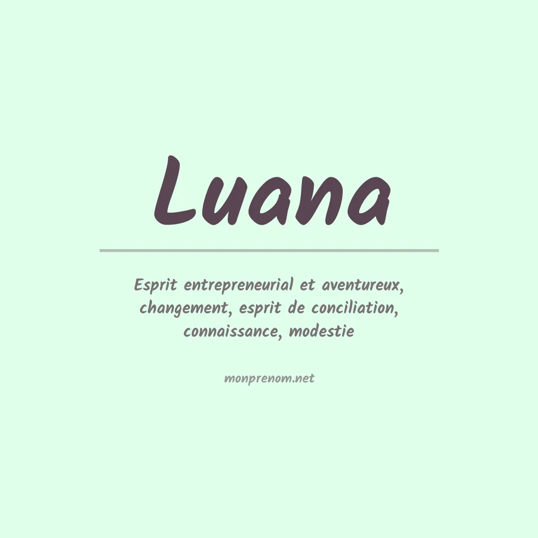 Prénom Luana