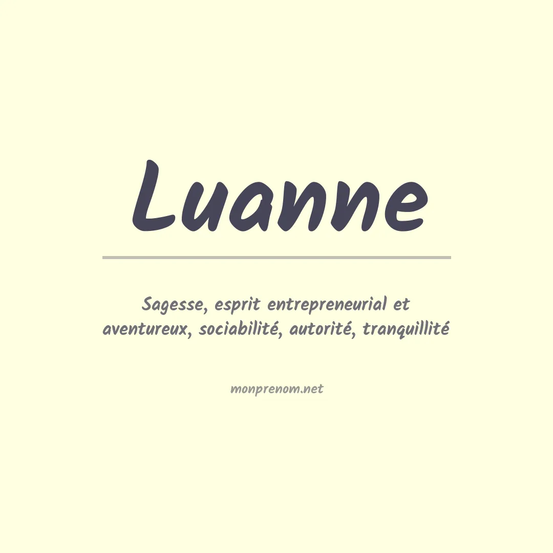 Prénom Luanne