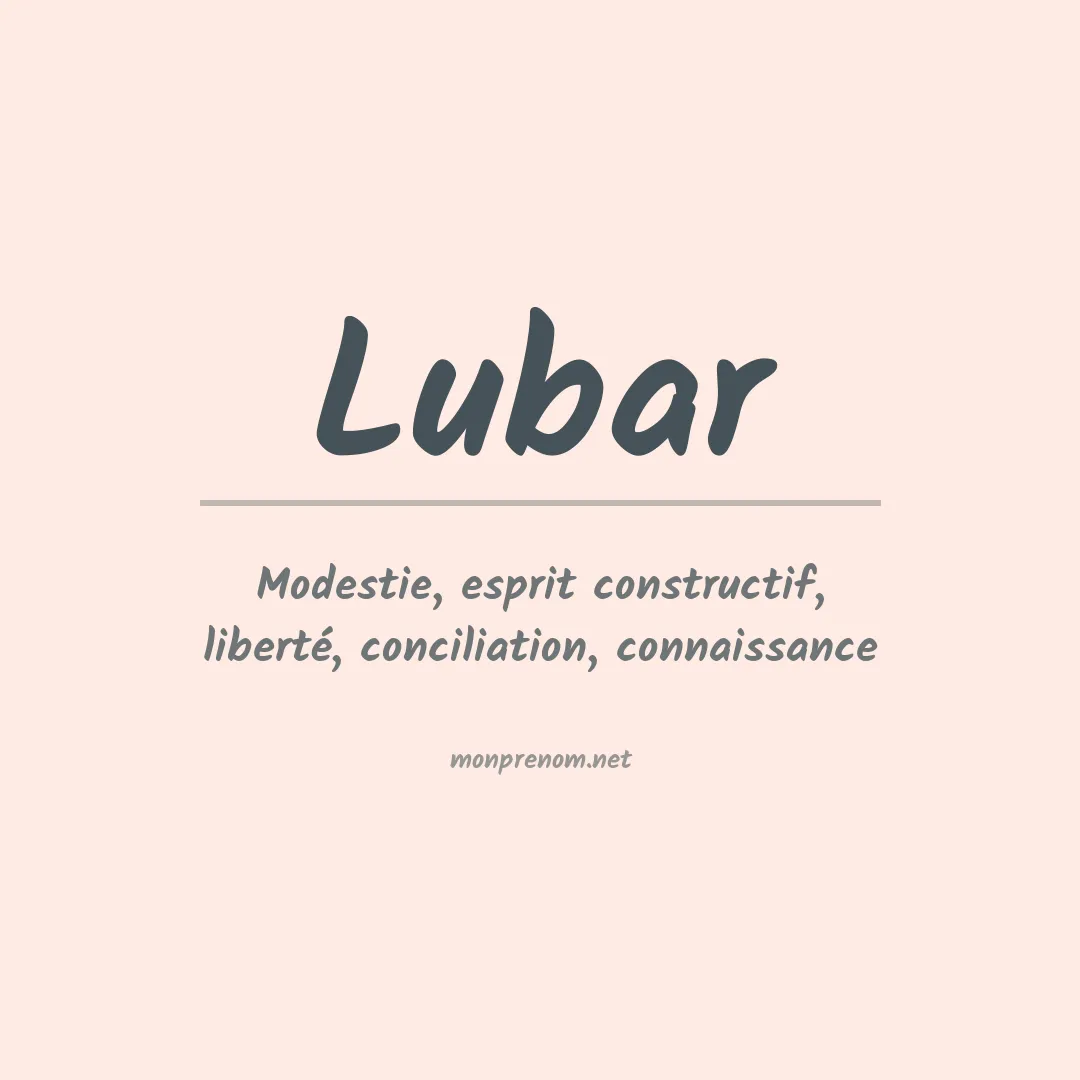 Prénom Lubar
