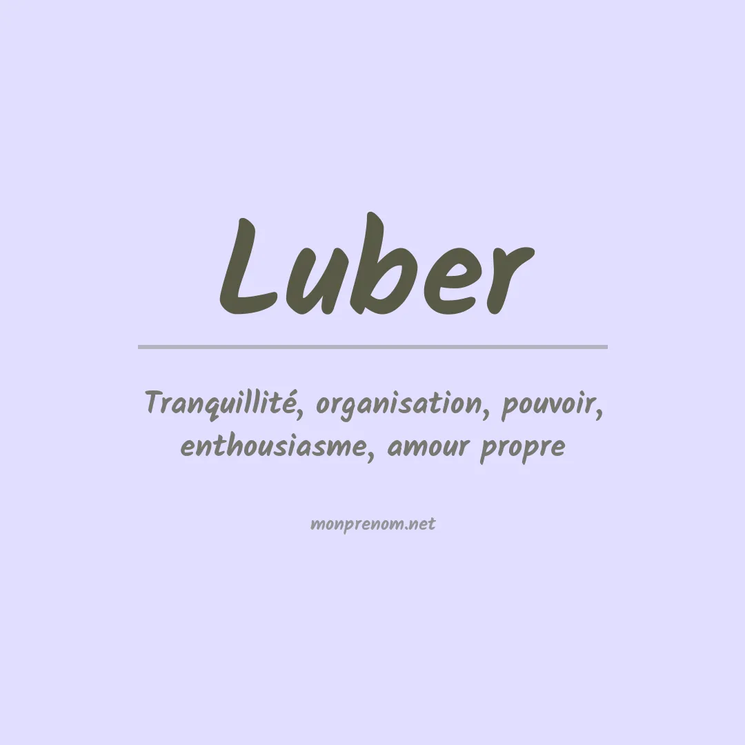 Prénom Luber