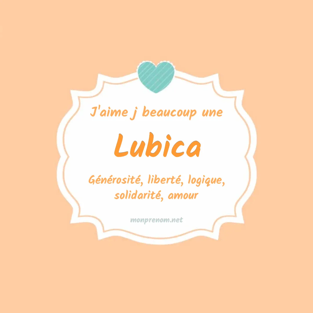 J'aime beaucoup Lubica