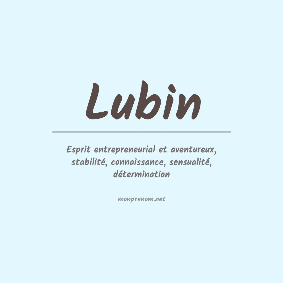 Prénom Lubin
