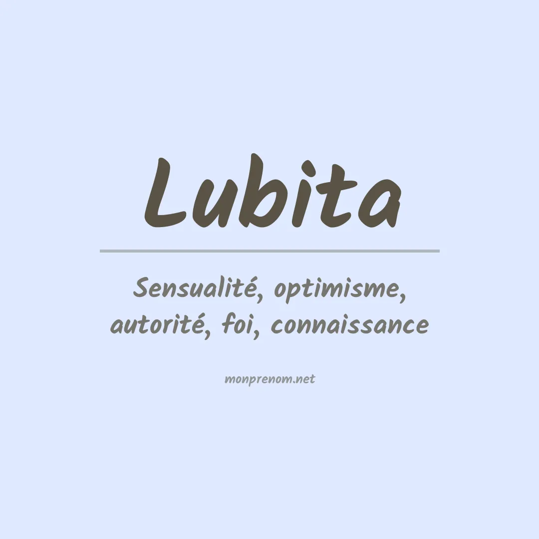 Signification du prénom Lubita