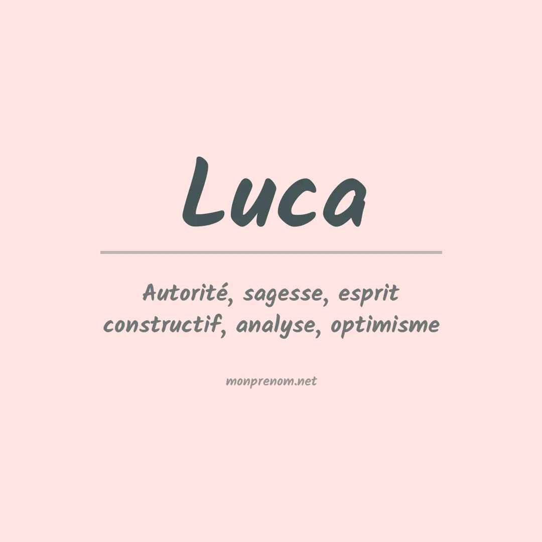 Prénom Luca