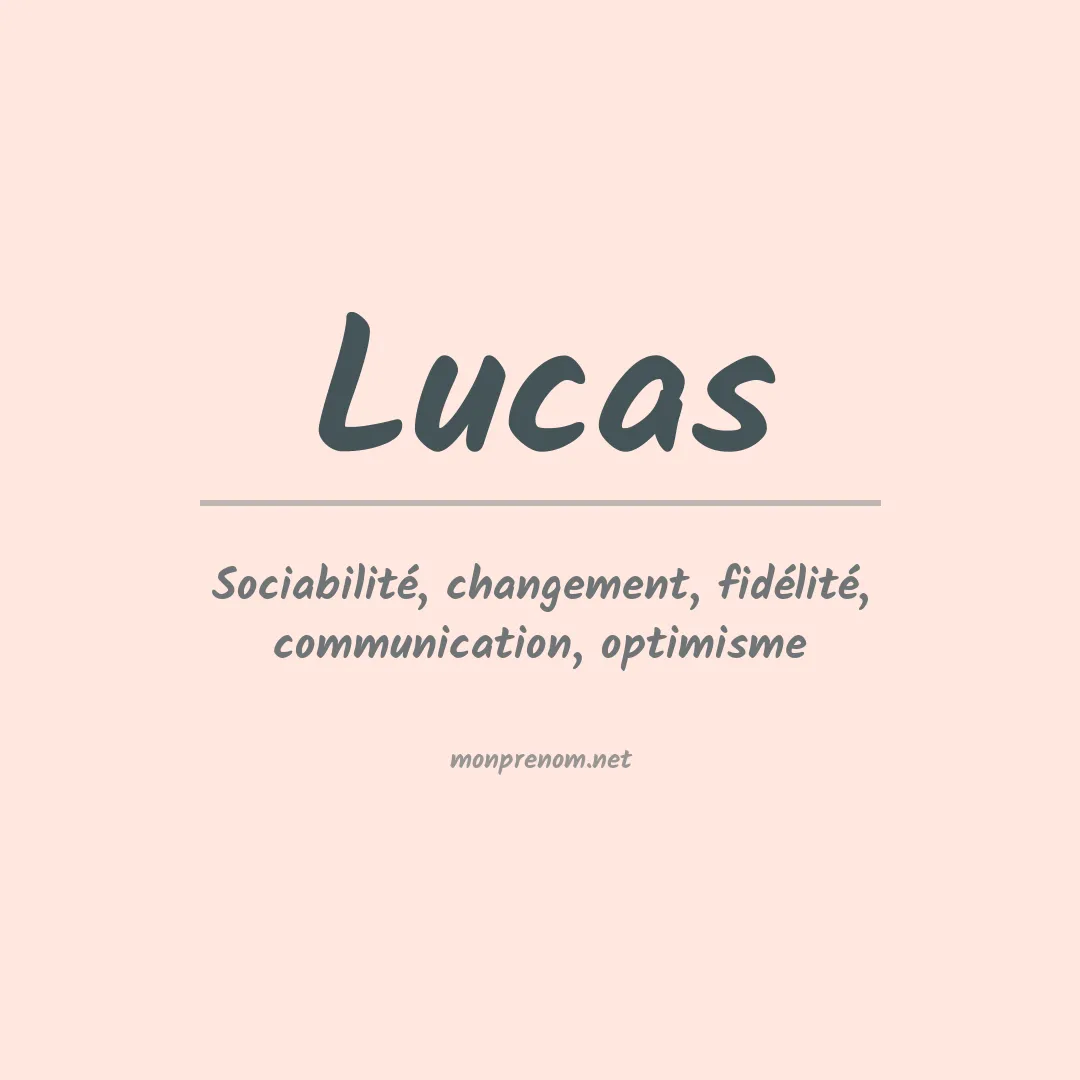 Prénom Lucas