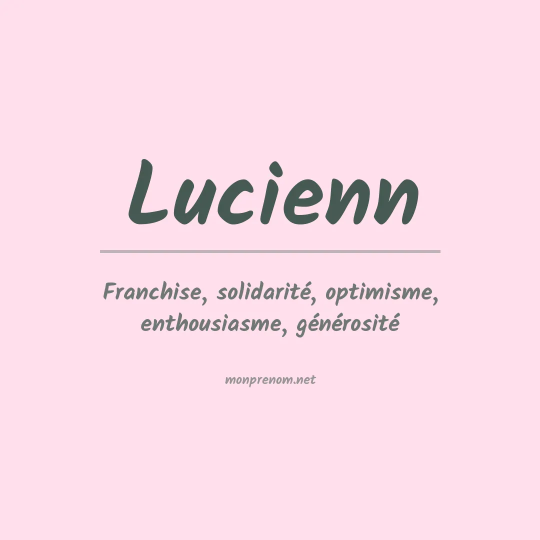 Prénom Lucienn