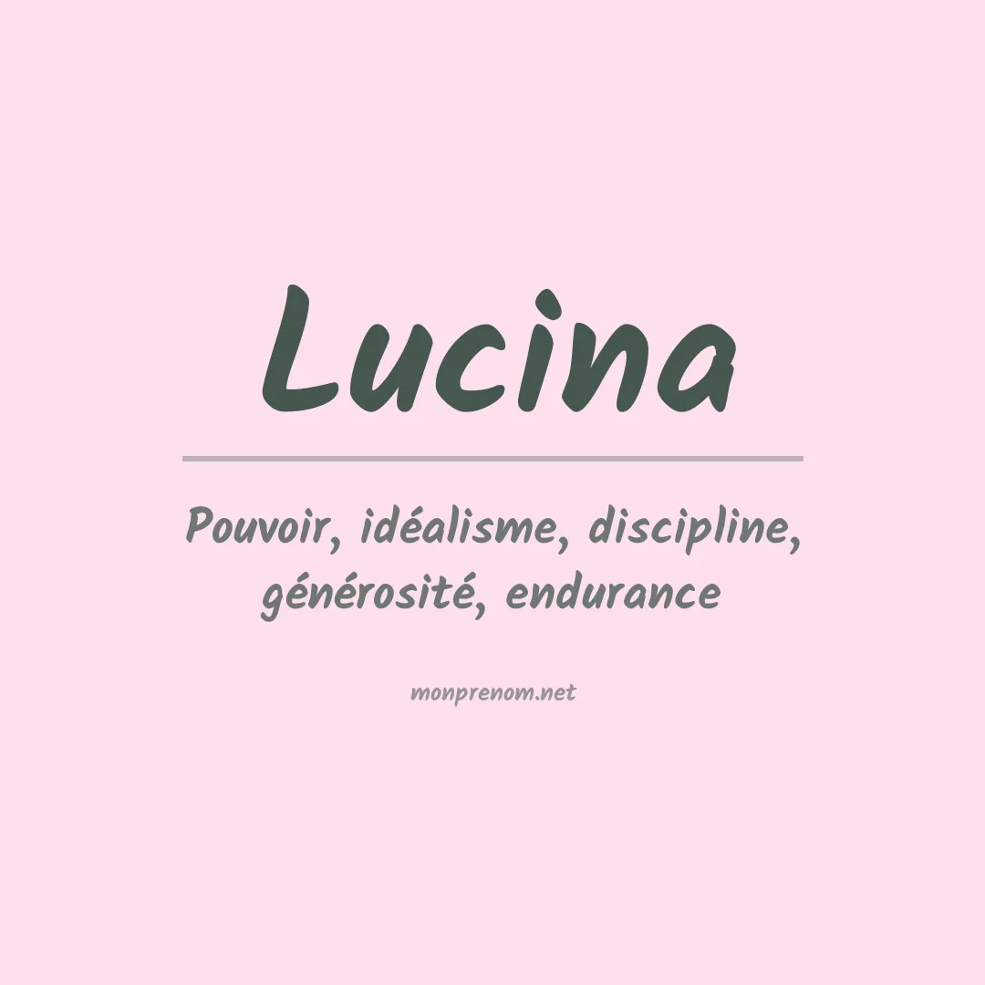 Prénom Lucina