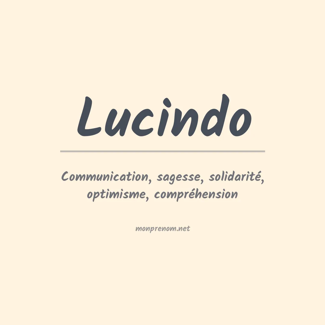 Prénom Lucindo