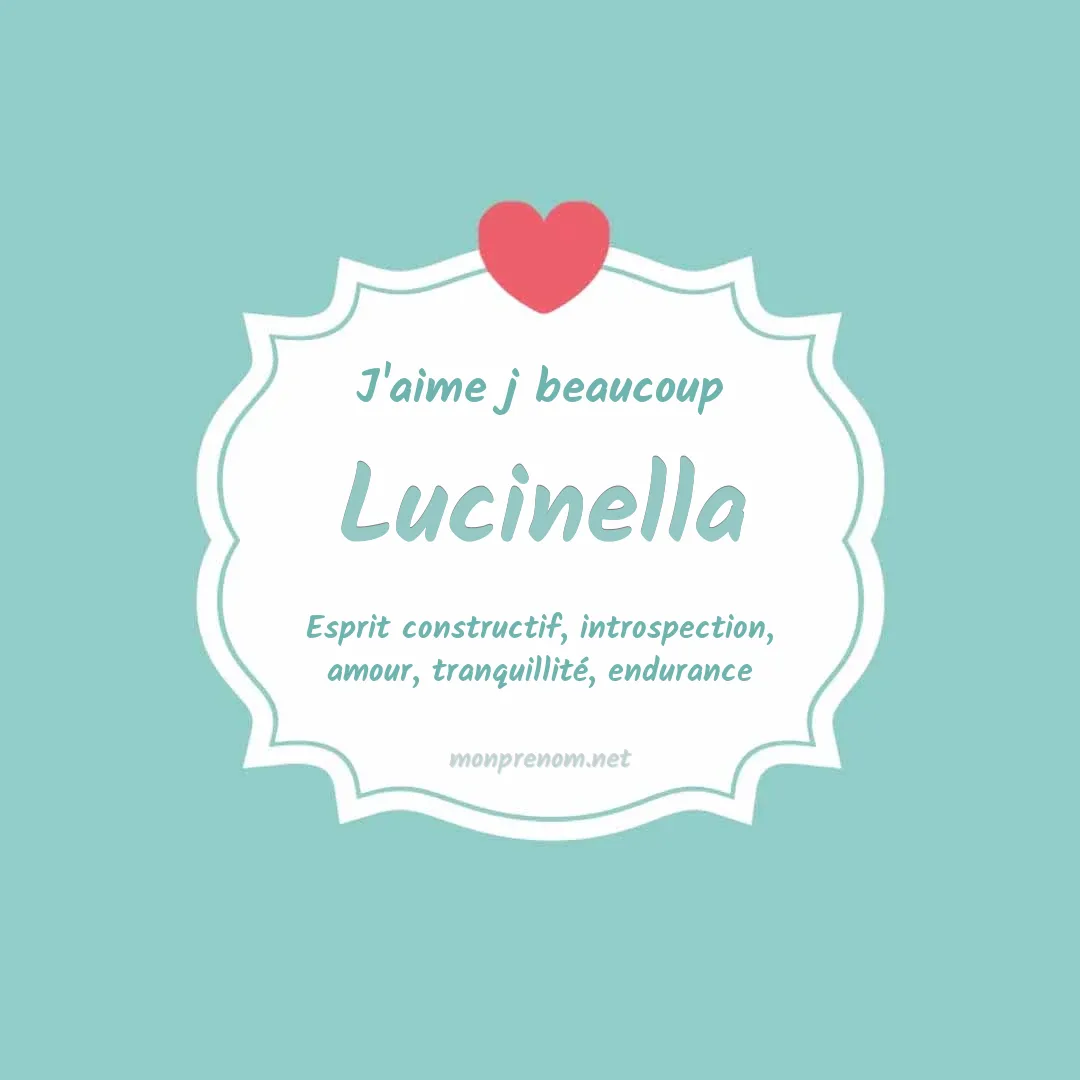 J'aime beaucoup Lucinella