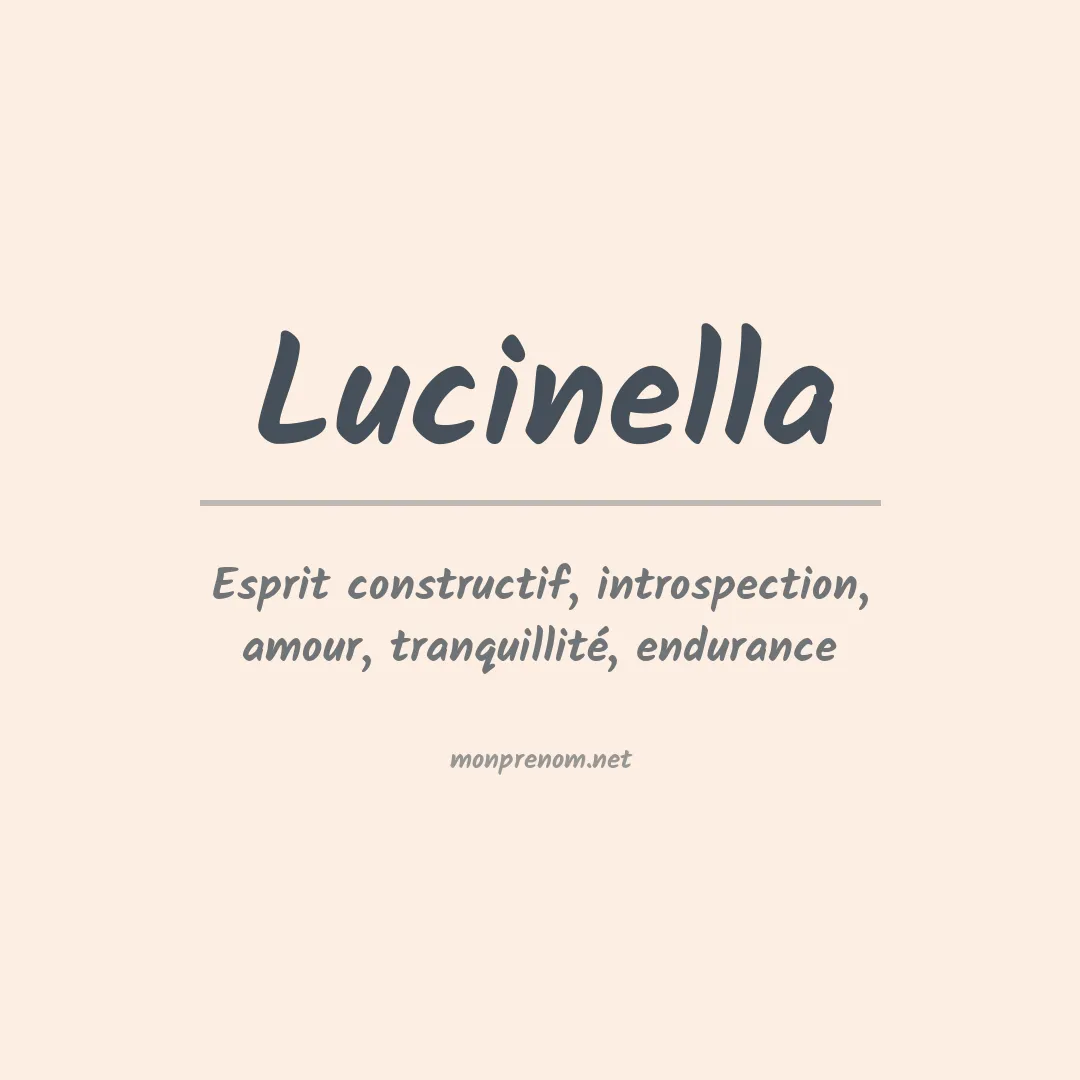 Prénom Lucinella