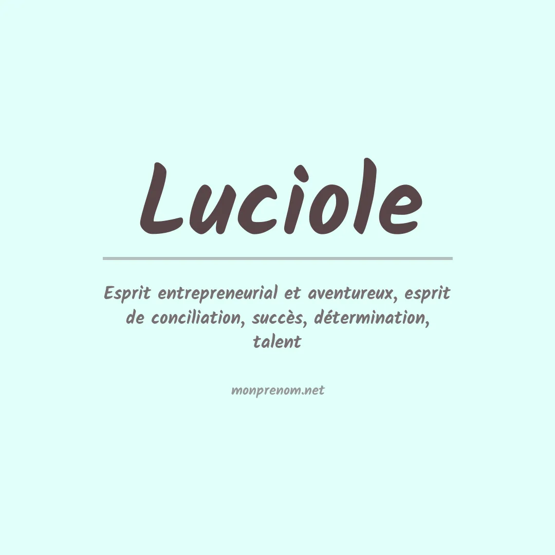 Prénom Luciole