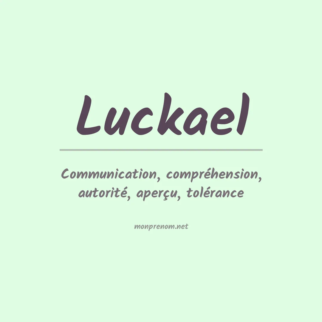 Prénom Luckael
