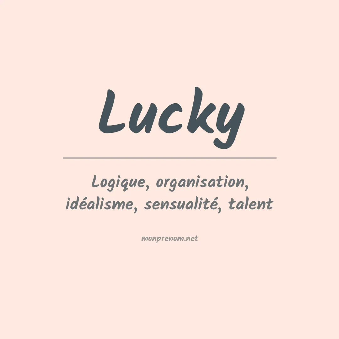 Prénom Lucky