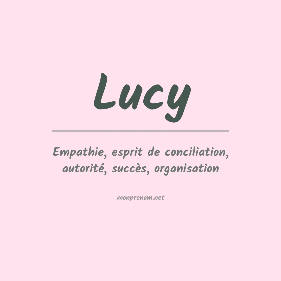 Prénom Lucy