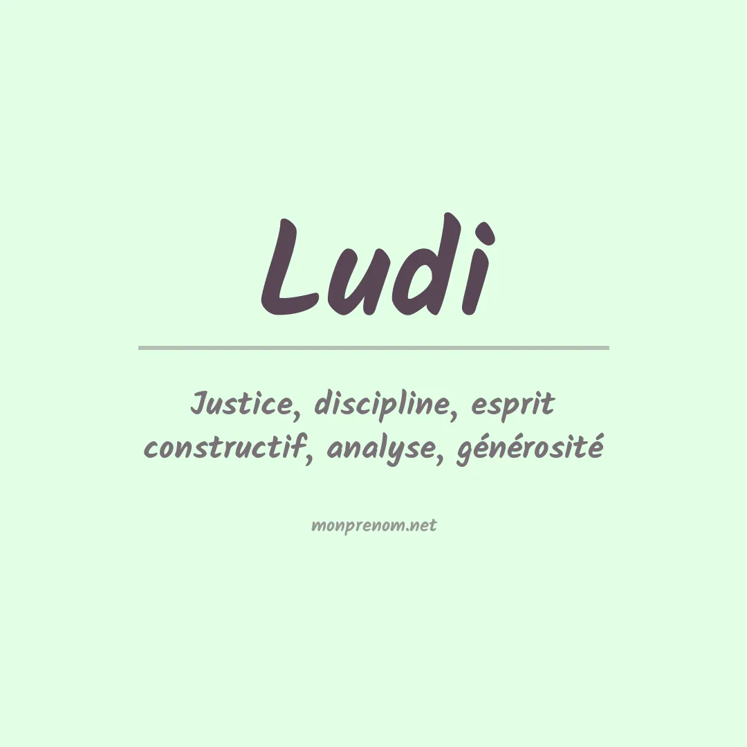 Prénom Ludi