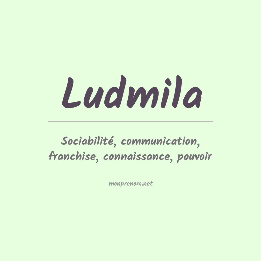 Prénom Ludmila