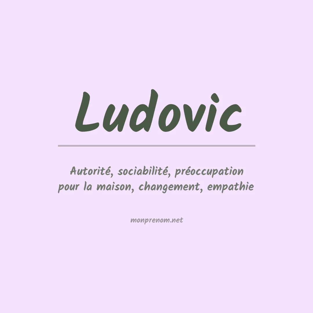 Prénom Ludovic