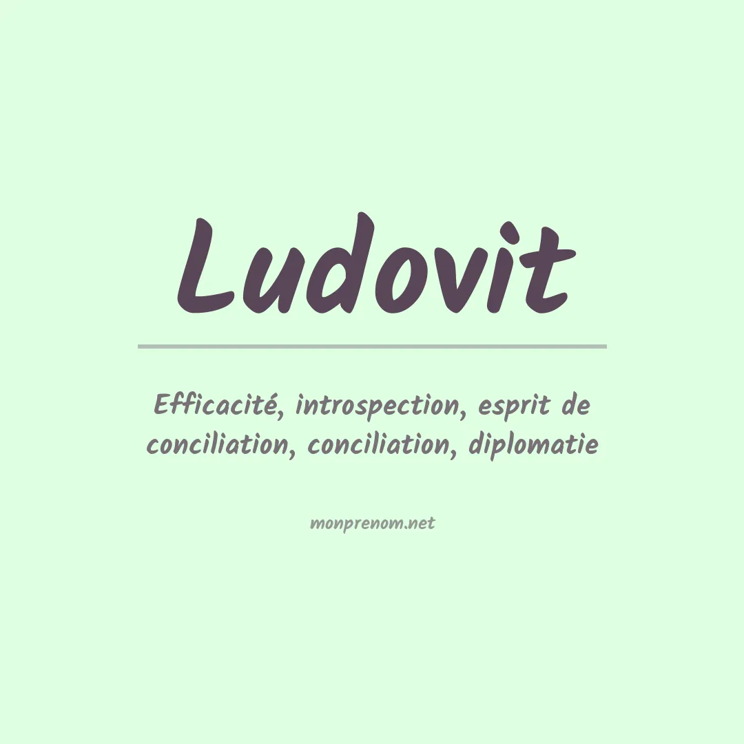 Signification du prénom Ludovit