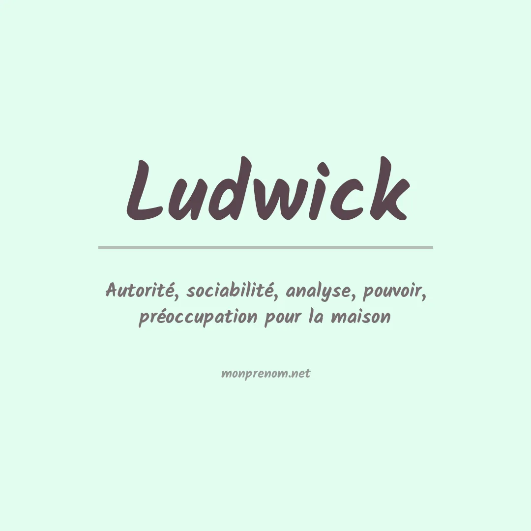 Prénom Ludwick
