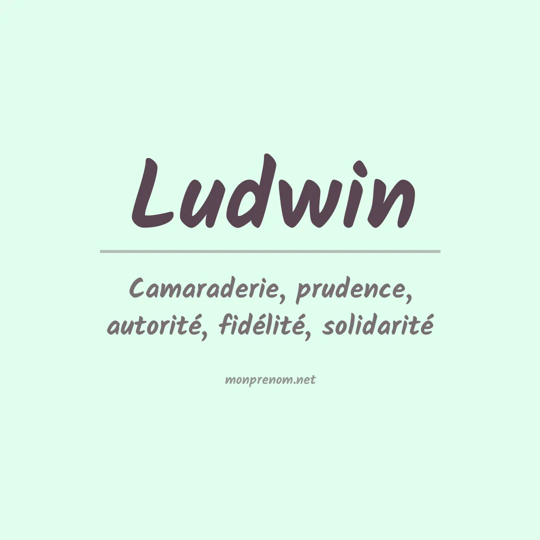 Prénom Ludwin
