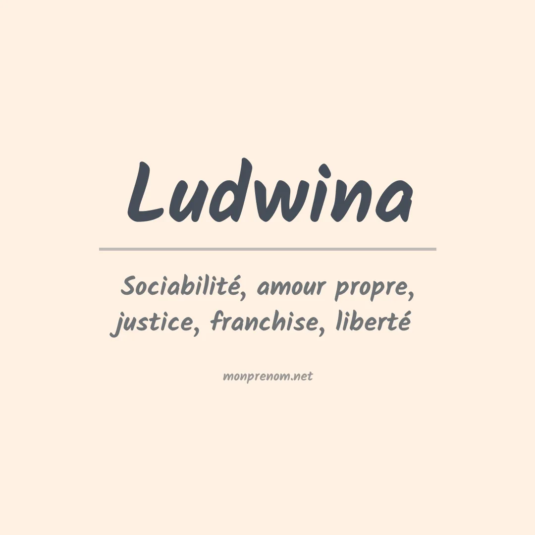 Prénom Ludwina