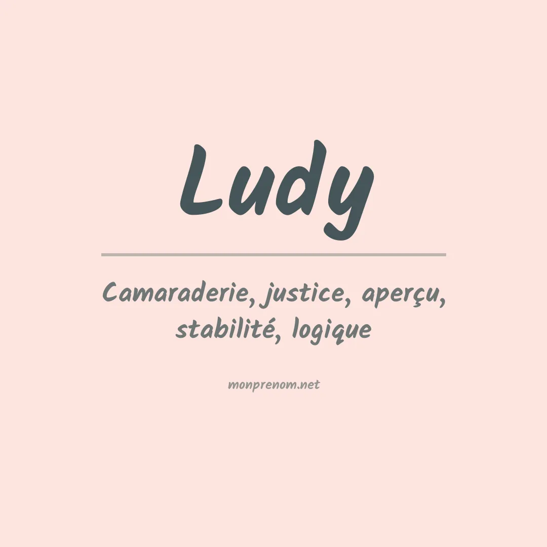 Prénom Ludy