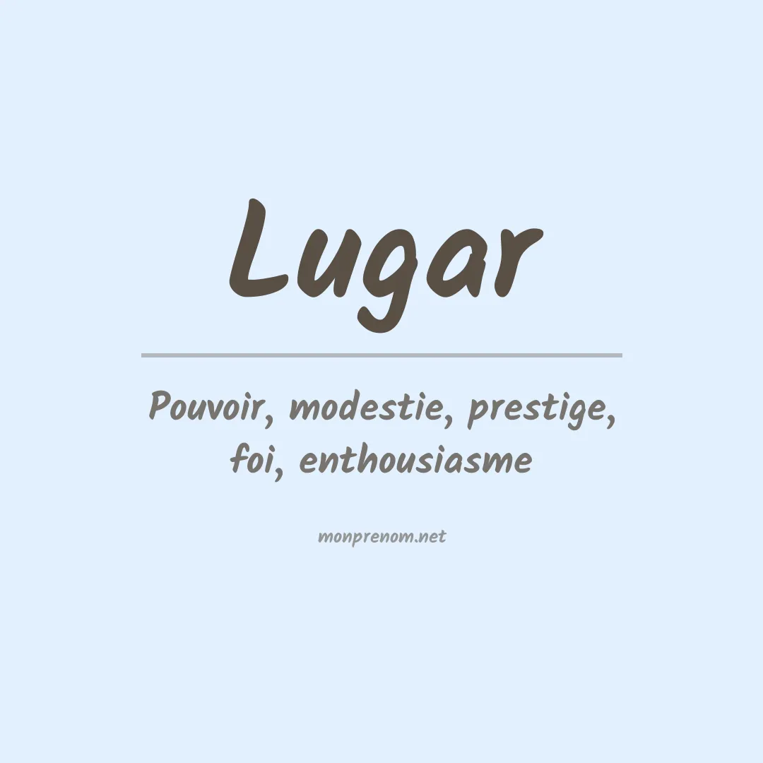 Prénom Lugar