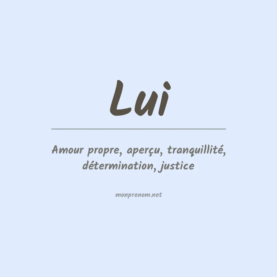 Prénom Lui