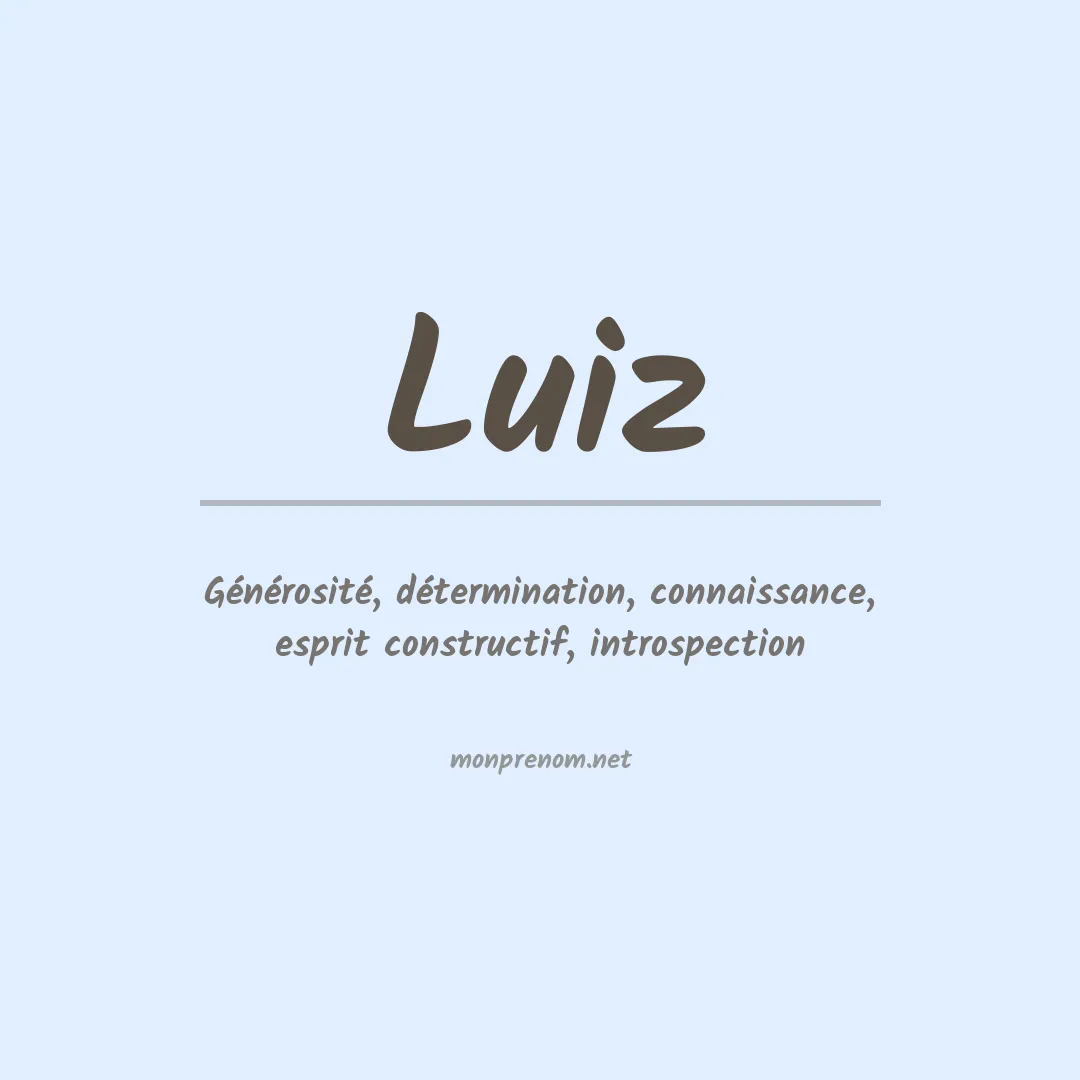 Prénom Luiz