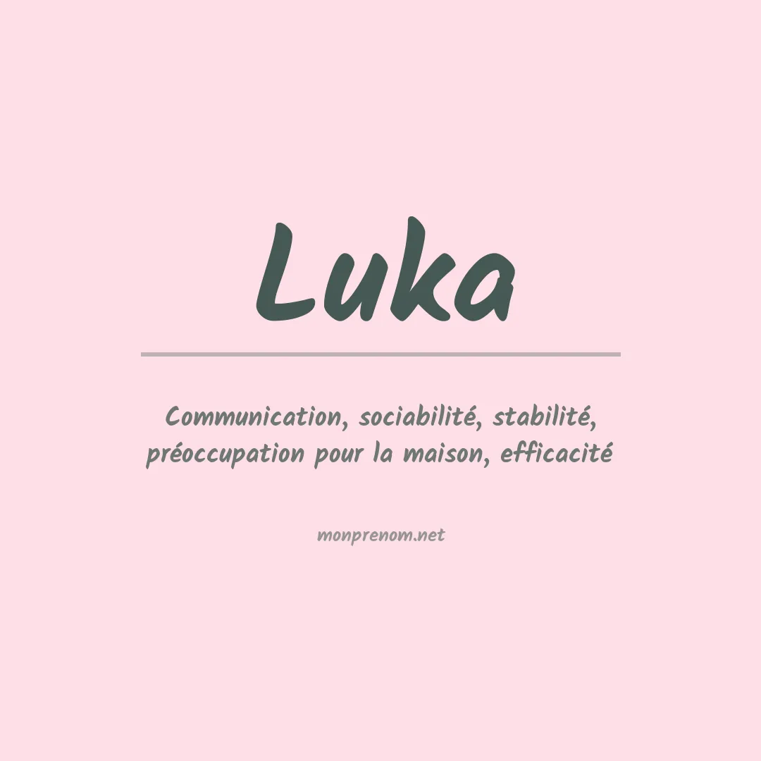 Prénom Luka