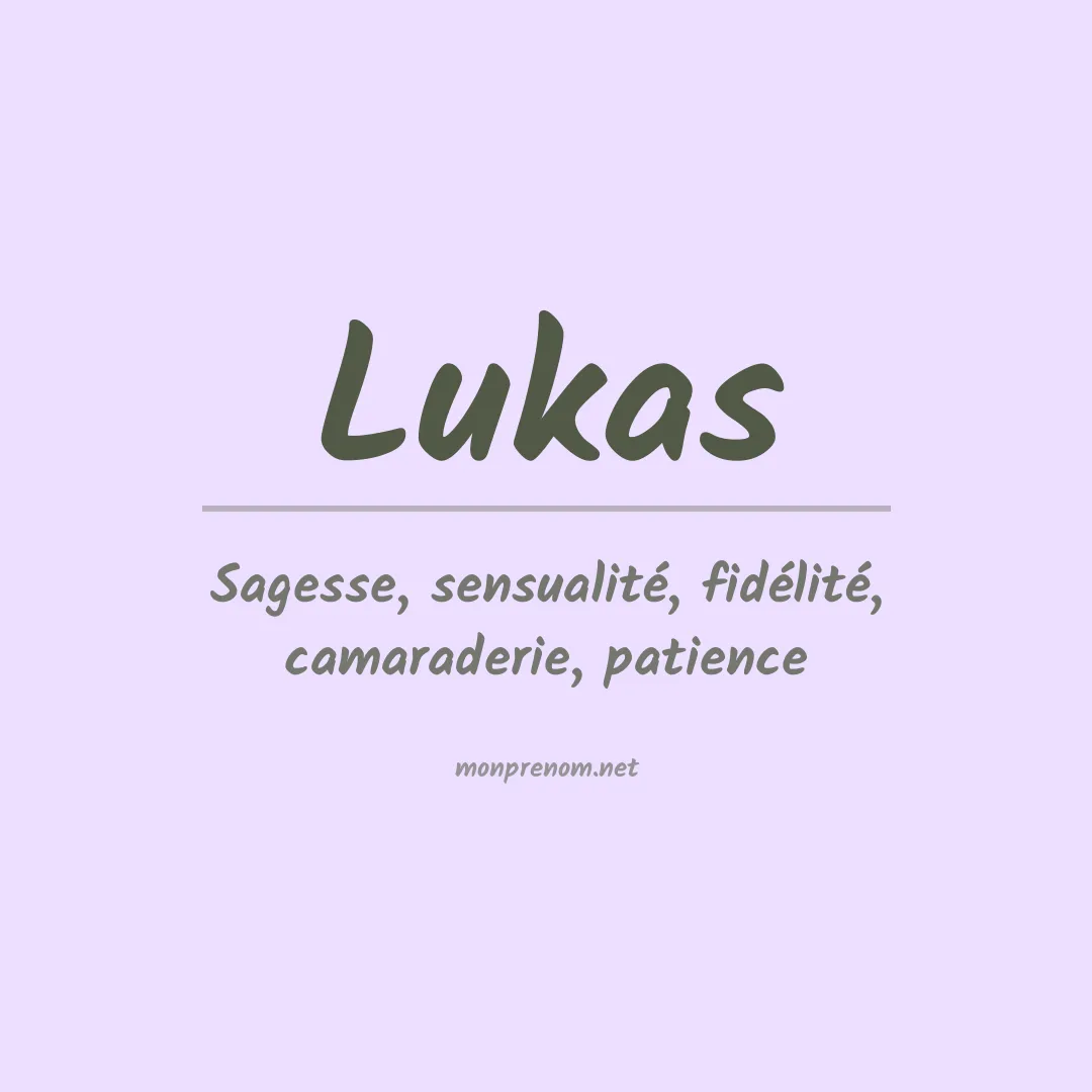 Prénom Lukas