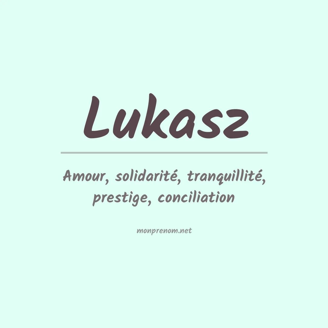 Prénom Lukasz