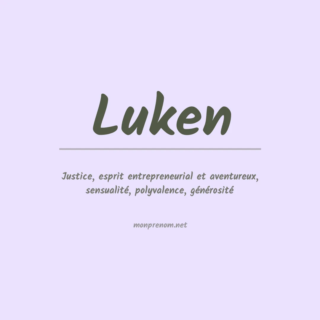 Prénom Luken