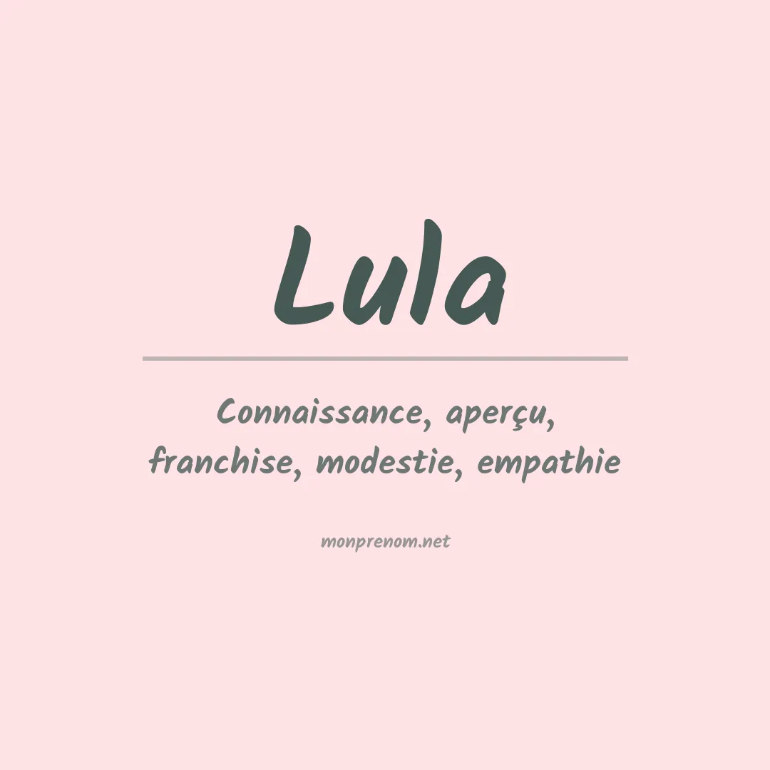 Prénom Lula